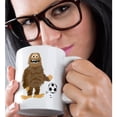 thumbnail image 2 of 3drose, Cute Funny Unique Bigfoot or Sasquatch Playing Soccer, 15oz Mug, 2 of 6