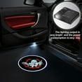 thumbnail image 2 of Proyector de luz de puerta de coche personalizado de 2 piezas con cabeza fantasma, luz de puerta de coche con logotipo personalizado, luz de puerta de coche inalámbrica para todos los coches, 2 of 5
