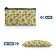 thumbnail image 3 of KUIFORTI Sunflower Print Pencil Pouch Pencil Bag Small Makeup Bag Pencil Pouch Office Travel Pencil Case Stationery Organizer, 3 of 7
