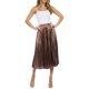 thumbnail image 1 of Falda plisada metálica AMAD Casual para mujer Talla L, 1 of 5