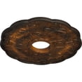 thumbnail image 3 of Ekena Millwork 17 7/8"OD x 3 7/8"ID x 1"P Terrones Butterfly Ceiling Medallion (Fits Canopies up to 3 7/8"), Hand-Painted Rust, 3 of 6