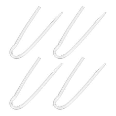 

4PCS R Type Preformed Tubing PVC Bend Tube BTE Hearing Aid Eardrum Tubes