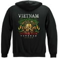 thumbnail image 5 of Vietnam Veteran Ribbon Proud To Have Served Military 8oz 50/50 Black Hooded Sweat Shirt XX-Large, 5 of 7