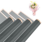 Flower Wrapping Paper, 56cm/22 Inch Gray Packaging Papers, Pack of 20