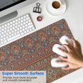 thumbnail image 4 of Long Mouse Pads for Desk,Orange Boho Ethnic Paisley Pattern Desk Mats on Top Of Desks, Desk Mouse Pad Extra Large with 3mm Non-Slip Base and Stitched Edge for Gaming,Office,Work,Home 35.4"x15.7", 4 of 6