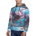 thumbnail image 3 of Fotbe Men's Hoodie with Cute Underwater Axolotl Pattern - Kangaroo Pocket Pullover Hooded Sweatshirt, Perfect for Daily Wear, Travel, and Home-XX-Large, 3 of 7