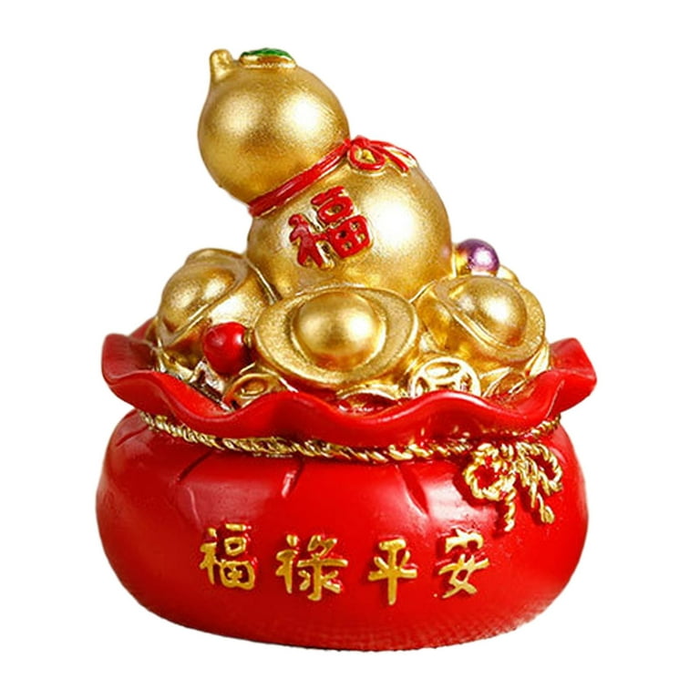 Chinese Feng Shui Traditional Cake Dress Up Ornament for Table Desk , Gourd
