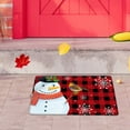 thumbnail image 3 of 100Fens Christmas Decor Buffalo Plaid Door Mat, Christmas Snowman Floor Mats for Bedroom Decor, Holiday Xmas Tree Rugs for Living Room, Absorbent Non-Slip Bathroom Rugs Home Decor Kitchen Mat Area Rug, 3 of 3