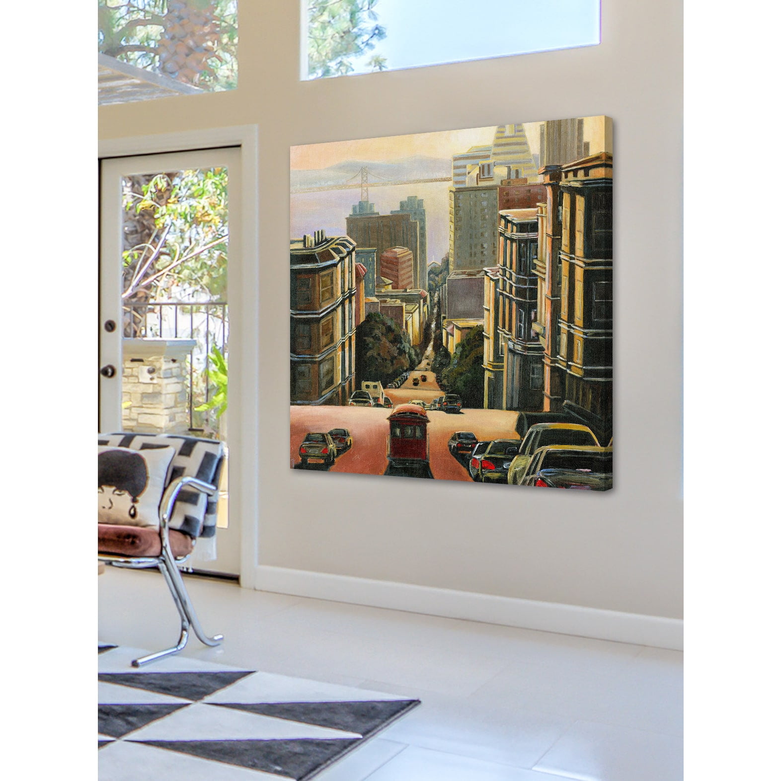 "Tranquility in San Francisco" Painting Print on Wrapped Canvas