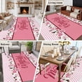 thumbnail image 5 of 6x9 Area Rugs for Living Room, Happy Mother's Day Non Slip Area Rugs for Kitchen Bedroom Entryway, Farmhouse Pink Floral Love Heart Washable Carpet Runner Rug Floor Mats for Bedroom Home Decor, 5 of 8