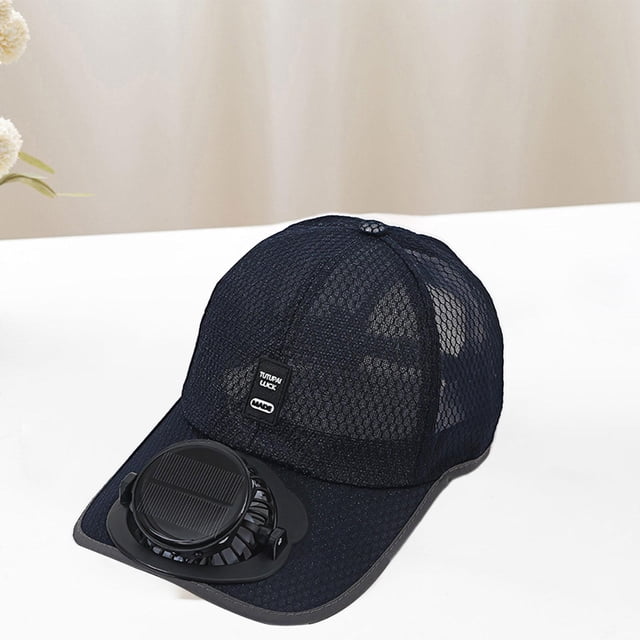Sombrero de visera con ventilador Gorra de golf solar Sombrero de playa Sombrero de visera para correr Senderismo