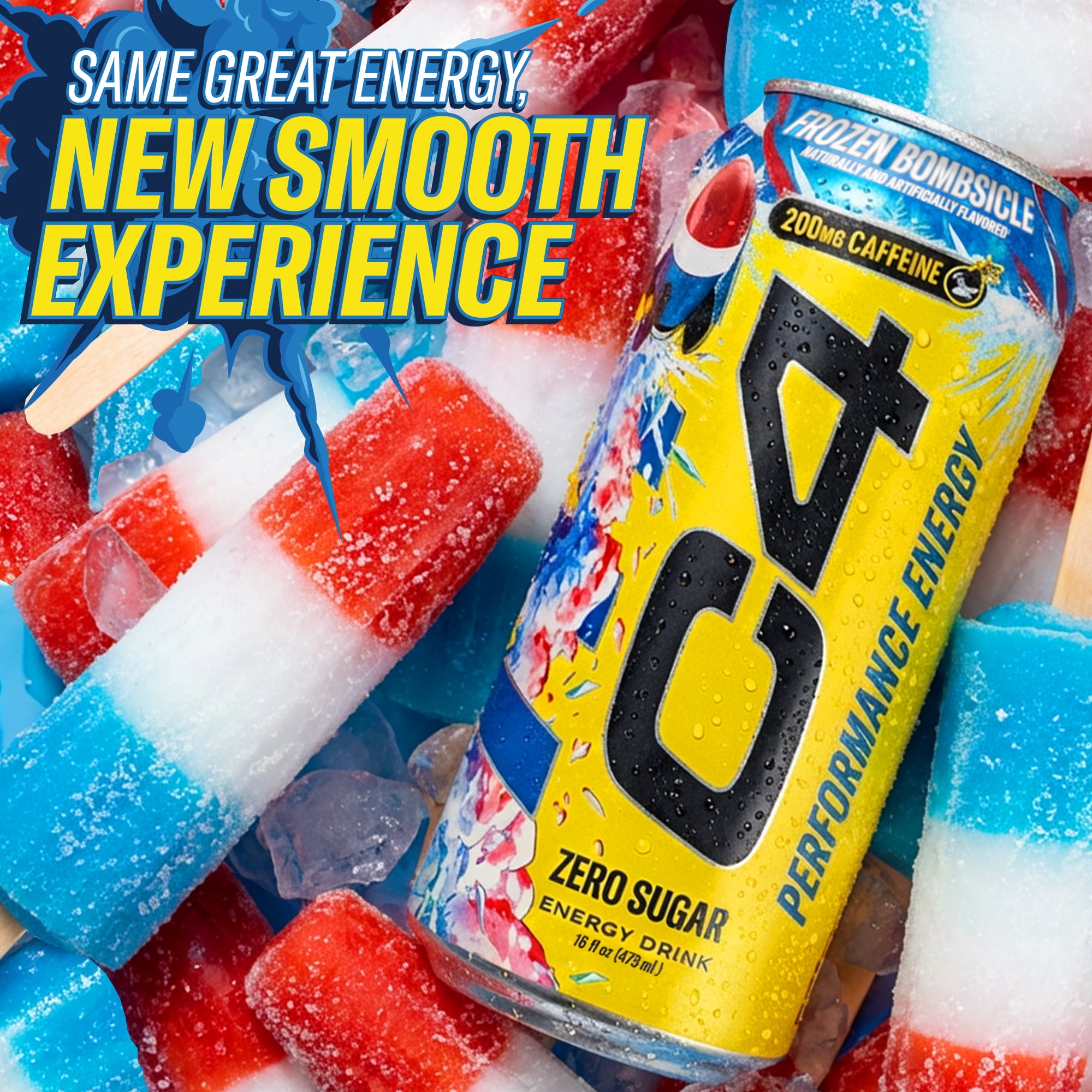 C4 Performance Energy Drink, Frozen Bombsicle, 16 fl oz Single Can