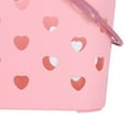 thumbnail image 5 of Portable Plastic Shower Caddy,Heart-shaped Hollow Out Tote Plastic Storage Basket with Handles for Bathroom,Pantry,Kitchen,College Dorm-Grey,1Pcs, 5 of 8