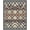 Navy Beige, Pattern 3, variant on ODIKA Trellis Lattice Interlocking Medallions Navy Boho Southwestern Playful for Entryway, Kitchen, Mudroom, Stain Resistant Flatwoven