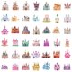 thumbnail image 2 of Paquete de pegatinas Lindo Castle Princess Palace, 40 unidades, impermeables, 2 of 2