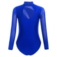 thumbnail image 4 of TiaoBug Girls' Gymnastics Bodysuit Acrobatics Ballet Unitard Tumbling Sports Dance Workout Wear Blue 8, 4 of 8