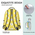 thumbnail image 5 of Pioneer Flower Floral Print Pattern Backpack for School, Cute School Bag with Adjustable Shoulder Straps and Padded Back, 15.3"x11"x7.1", 5 of 5