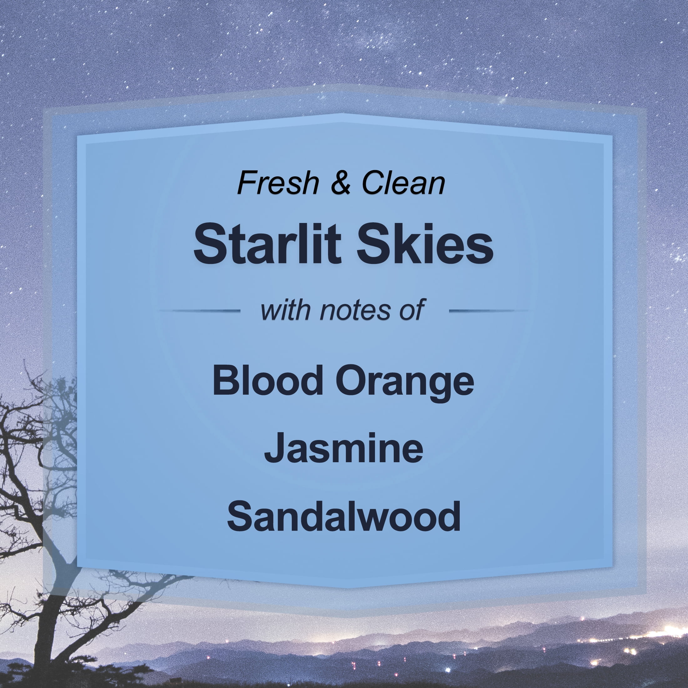 Mainstays Single-Wick Twist Glass Jar Scented Candle, Starlit Skies, 7oz.