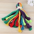 thumbnail image 3 of MIANGASTORE Bird Cotton Rope String Funny Hanging String Parrot Chewing Toy Bird Gnawing Toy for Parrot Bird Random Color, 3 of 8