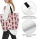 thumbnail image 3 of Fotbe Red Lobster With Claws Bolsa Tote Estética de Lona con Estampado para Mujer - Bolsa Reutilizable de Hombro Casual para Vacaciones, Compras, Trabajo y Gimnasio, 3 of 8