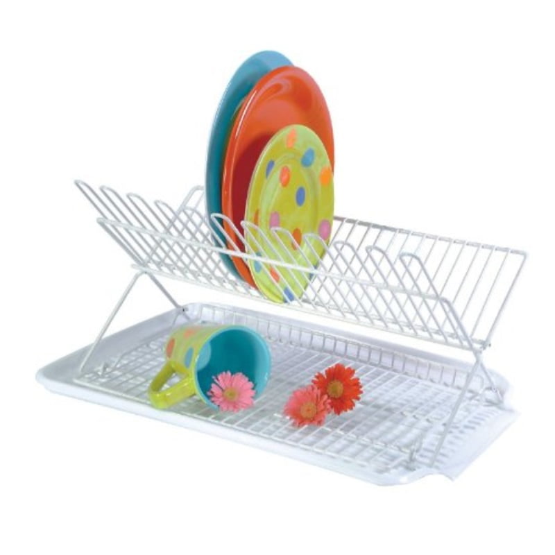 Folding Dish Rack & Drainboard Set