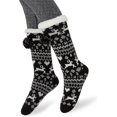 thumbnail image 4 of Calcetines Zapatillas de mujer Calcetines de zapatilla de casa antideslizantes gruesos Niña Invierno Cálido regalo de Navidad, 4 of 5