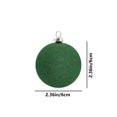 thumbnail image 3 of Adornos de bolas de Navidad, decoración navideña, colgante de bolas de flocado, decoraciones de bolas de Navidad para pared de árbol de Navidad y chimenea, 3 of 5
