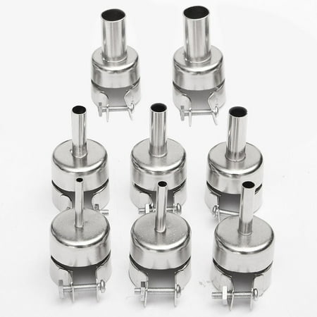 

CACAGOO 8pcs Hot Air Generator Nozzles Heat Air Machine Solder Set Hot Air Soldering Station 3/4/5/6/7/8/10/12mm for 850 852 858 950 952 702