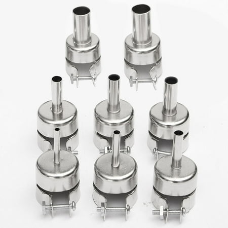 

8Pcs Hot Air Generator Nozzles Heat Air Machine Solder Set Hot Air Soldering Station 3/4/5/6/7/8/10/12Mm For 850 852 858 950 952 702