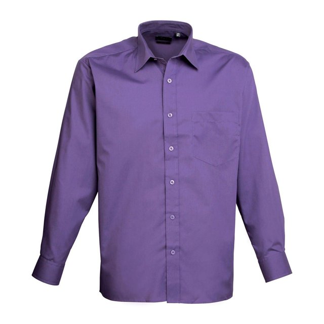Premier Mens Poplin Long-Sleeved Shirt