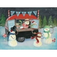 thumbnail image 2 of Urban, Mary 24x19 Black Ornate Wood Framed with Double Matting Museum Art Print Titled - Christmas on Wheels I Light, 2 of 4