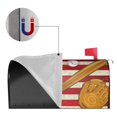 thumbnail image 2 of Rateoe American Flag And Baseball Printed Mailbox Covers - Easy to Install Fall, Winter, Spring, Summer Mailbox Cover - Weather and UV-Resistant Mailbox Decor - Mailbox Magnetic Covers-21x18 in, 2 of 8