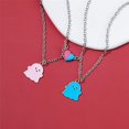 thumbnail image 2 of 2Pcs Lovely Magnetic Love Heart Ghost Pendant Necklace Set for Women Men Best Friend Enamel Mutual Attract Magnet Couple Matching Necklace Jewelry Birthday Gift, 2 of 4