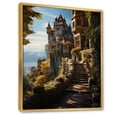 thumbnail image 2 of Designart "Sunlit Strongholds of Castles" Cityscapes Floater Framed Canvas Wall Art, 2 of 7