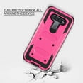 thumbnail image 5 of GoldCherry for LG K51 Case,LG Q51 Case, Heavy Duty Shock-Absorption/High Impact Resistant Armor Holster Defender Case with Kickstand Swivel Belt Clip Holster for LG K51/LG Q51 (Pink), 5 of 6