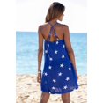 thumbnail image 3 of LASCANA Women's Beaded Strap Print Dress, 3 of 5