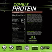 MusclePharm Combat Protein Powder, Chocolate Milk, 25g Protein, 4lb, 64oz