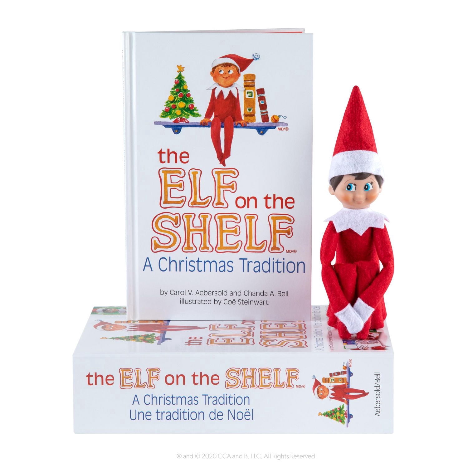 The Elf on the Shelf - Une tradition de Noël - garçon teint clair. Livre en anglais