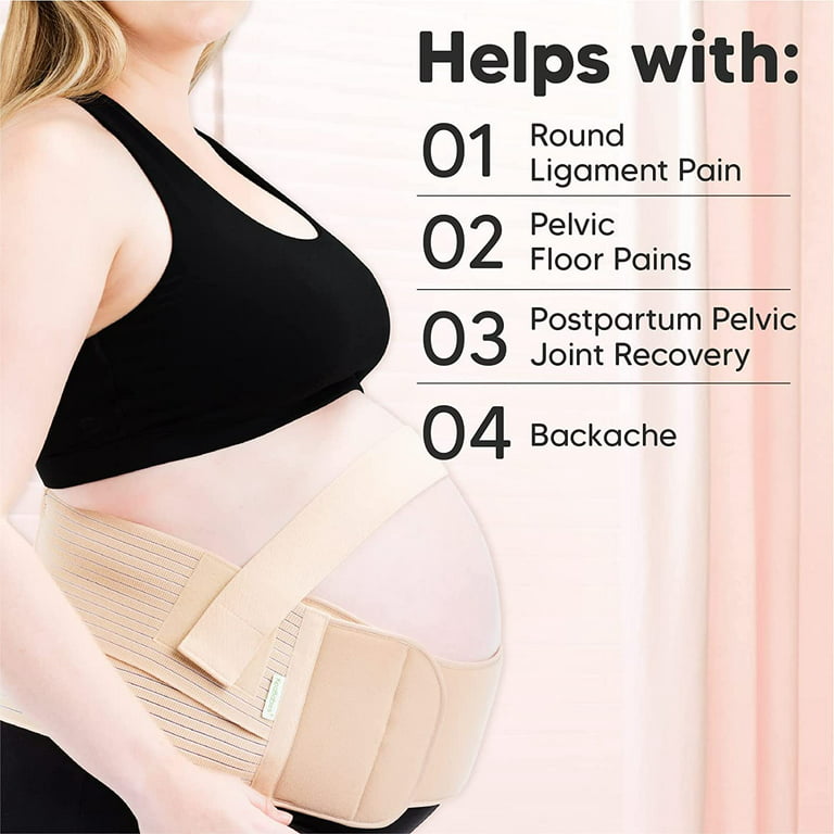 Blanqi Built-In Maternity Belly Support Bellyband (pale Nude)