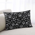 thumbnail image 2 of Black Pumpkin Halloween Throw Pillow Cover 20 x 26 Inch Decorative Pillow Cover Web Retro Animals Art Lumbar Pillowcase Seasonal Rectangle Cushion Case for Couch Sofa Bed Living Room, 2 of 7