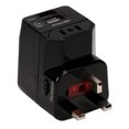 thumbnail image 2 of QVS Premium World Travel Power Adaptor with Surge Protection & 2.1A Dual-USB Charger, 2 of 6