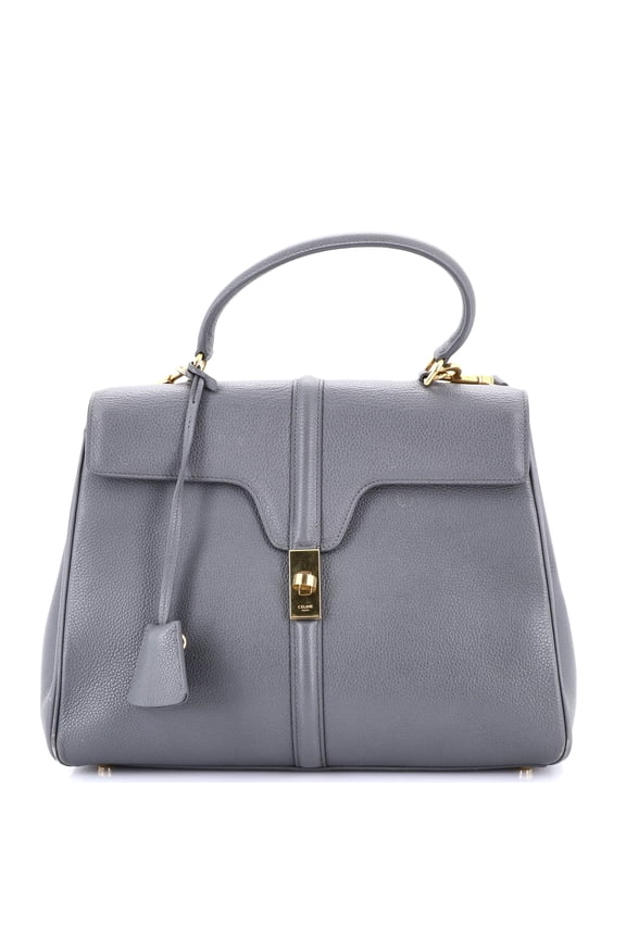 Pre-Owned CELINE 16 Top Handle Bag Grained Calfskin Medium By Rebag