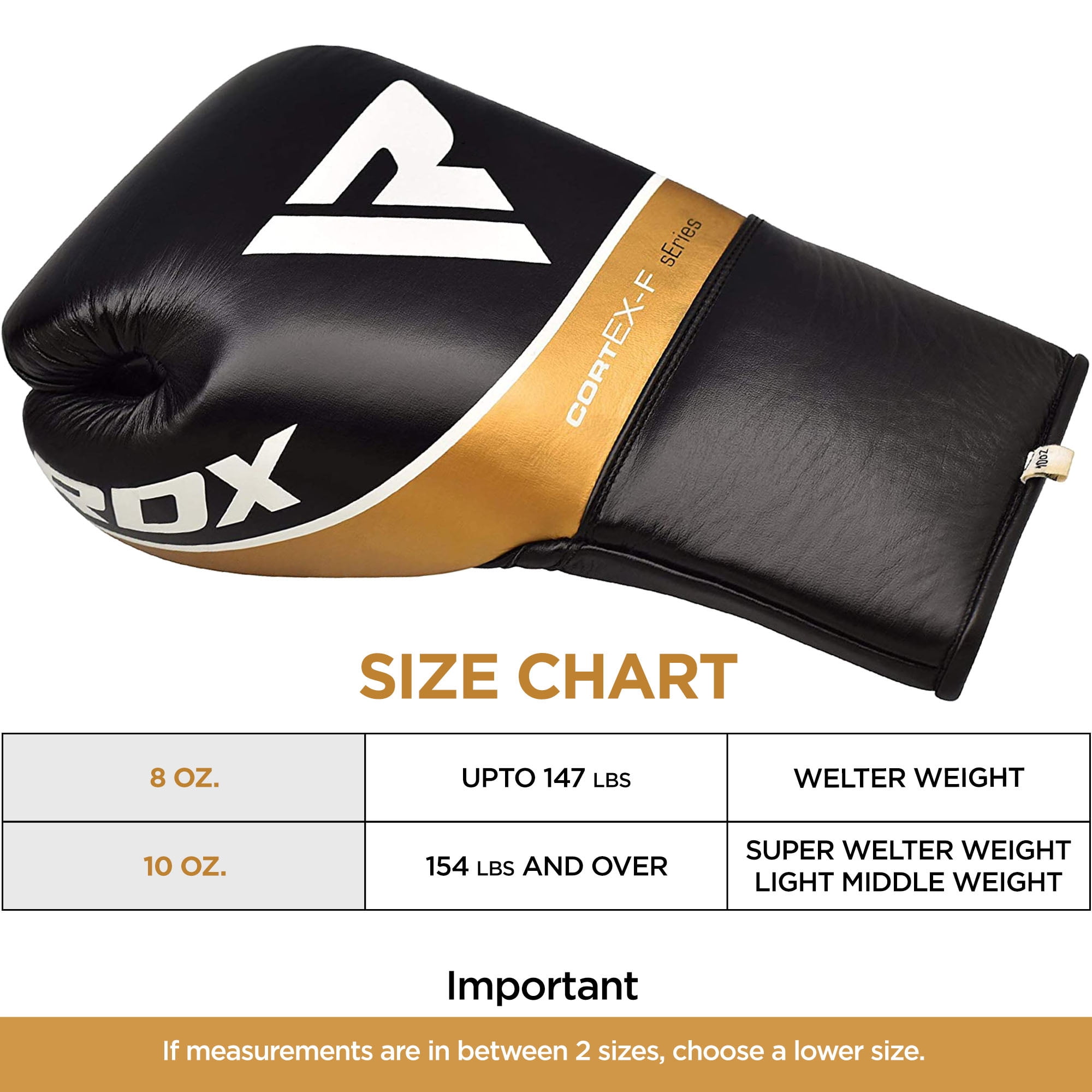 RDX Professional Boxing Fight Gloves, BBBofC BIBA WBF NYAC Approved, Genuine Cowhide Leather Competition Fighter Glove with Padded Wrist Support, Traditional Extra Long Laces for Firm Secure Fit