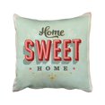 thumbnail image 1 of BOSDECO Vintage Home Sweet Home Sign Pillowcase Cover 16x16 inch, 1 of 1
