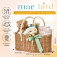 thumbnail image 3 of Organizador de pañales Mae Bird hecho a mano en ratán natural, 3 of 7