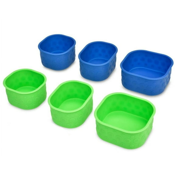 Lunchbots Silicone Insert Cups Custom Fit Bento Boxes, 6 Count