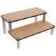 thumbnail image 3 of Wooden Riser Display Shelf Multi-Tier Organizer For Cosmetics Khaki Strong Display 1Set, 3 of 4