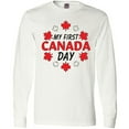 thumbnail image 3 of Inktastic My First Canada Day with Red and White Maple Leaves Long Sleeve T-Shirt, 3 of 5
