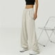 thumbnail image 4 of Pantalones de chándal de cintura alta para mujer, Pantalón recto, holgado, con bolsillo y cintura elástica, informal, de pierna ancha, 4 of 4