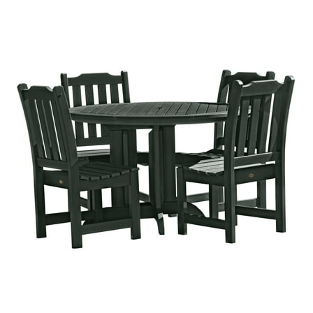 highwood® Eco-Friendly Recycled Plastic Lehigh 5pc Round Dining Set